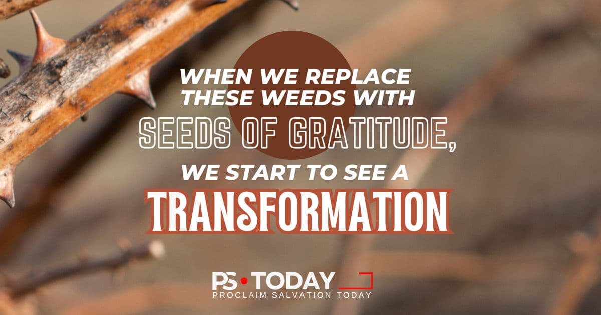 TRANSFORMING COMPLAINTS INTO THANKSGIVING - PS.Today